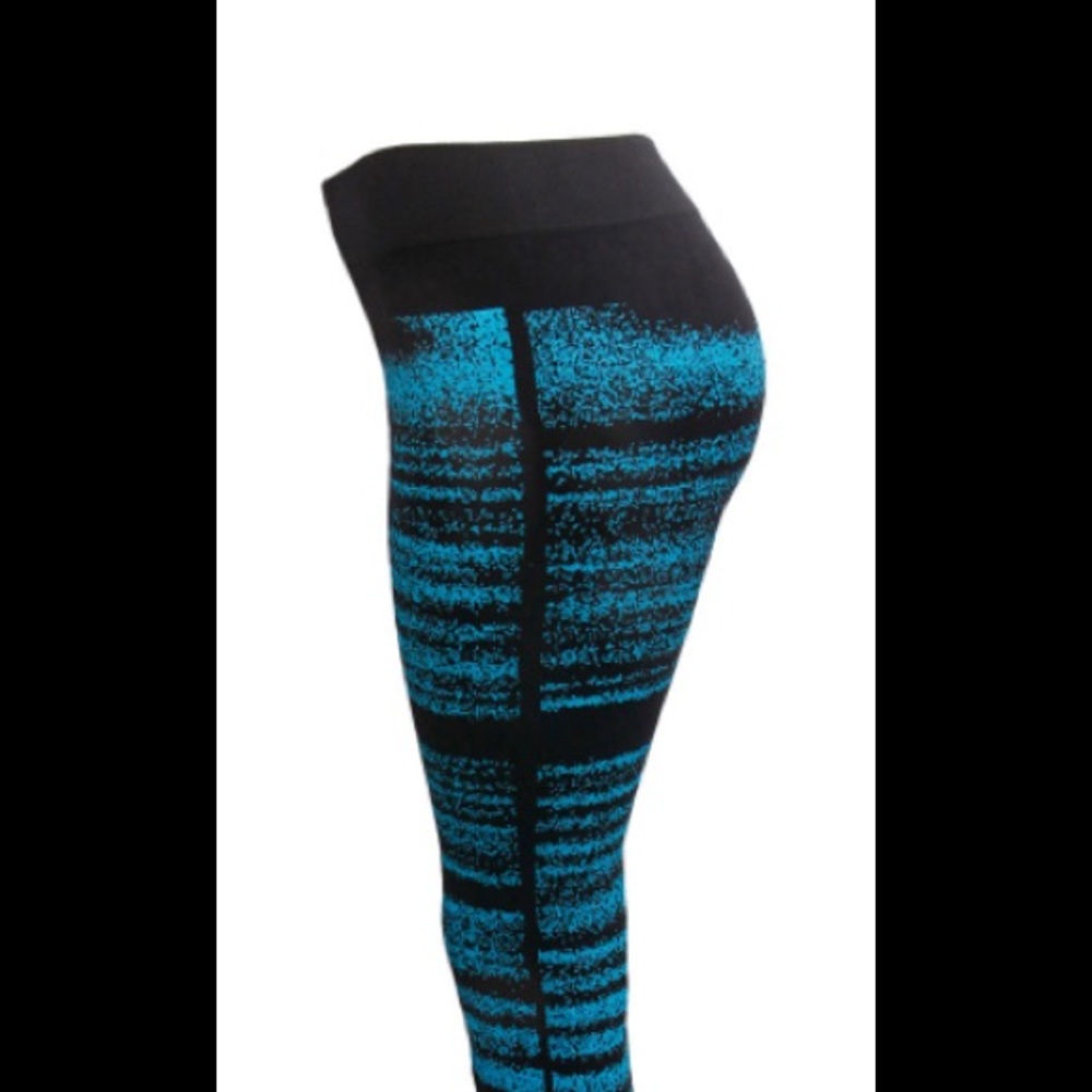 Aqua Horizontal Leggings